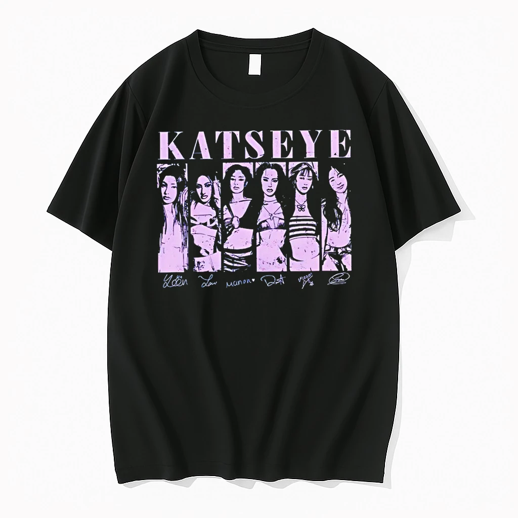 Katseye Music Beautiful Chaos Kpop Graphic Signatures Shirts