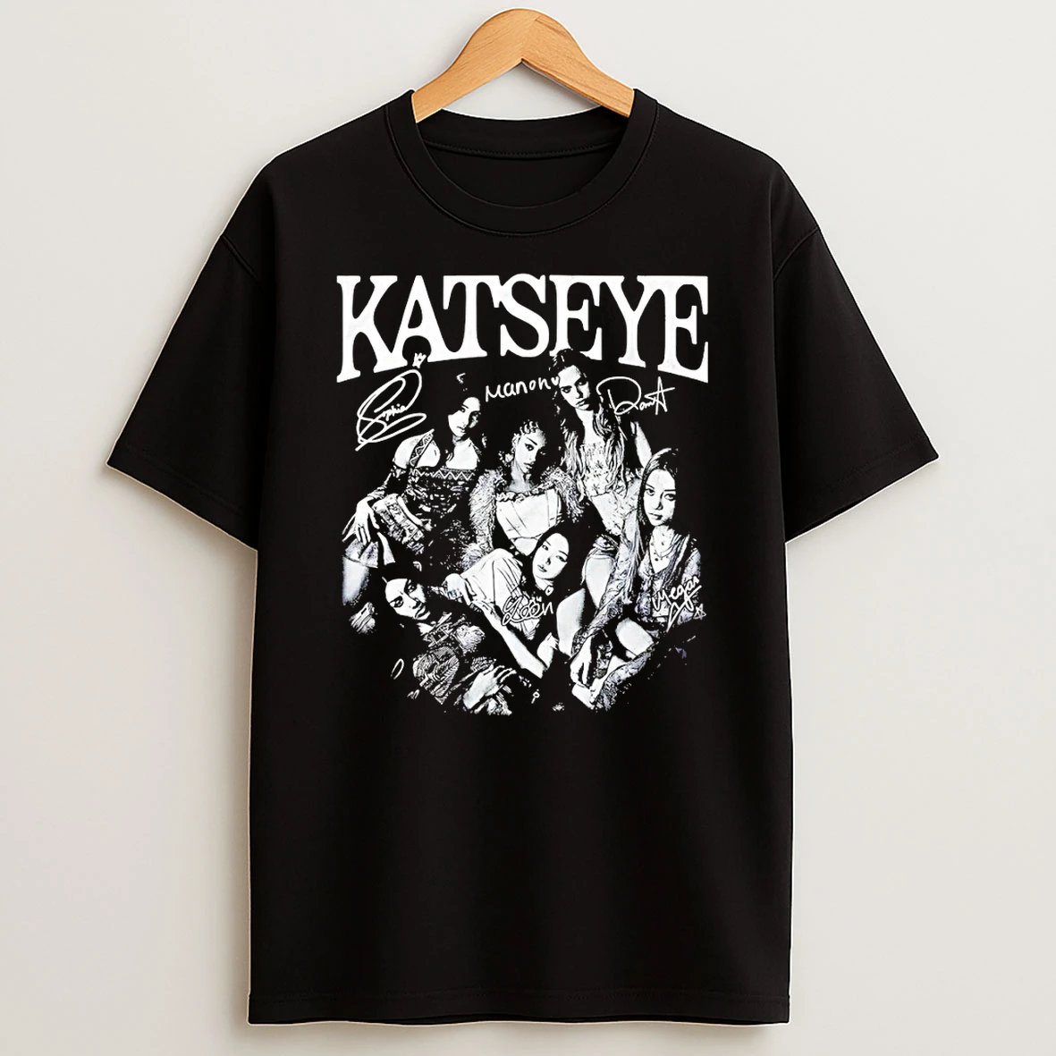 Katseye Music Manon Bannerman Graphic Vintage Signatures Shirts