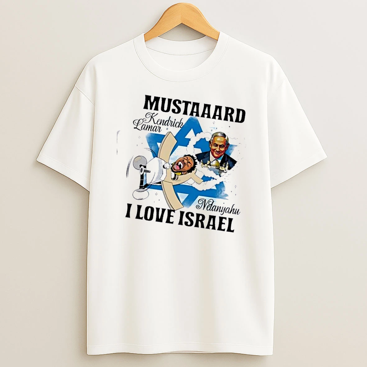 Kendrick Lamar Mustard Netanyahu I Love Israel Shirts