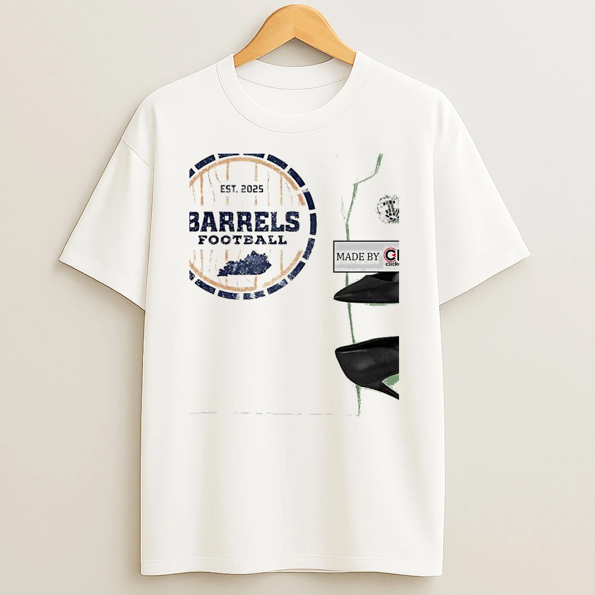 Kentucky Barrels Football Distillery Circle Est 2025 Womens Shirts