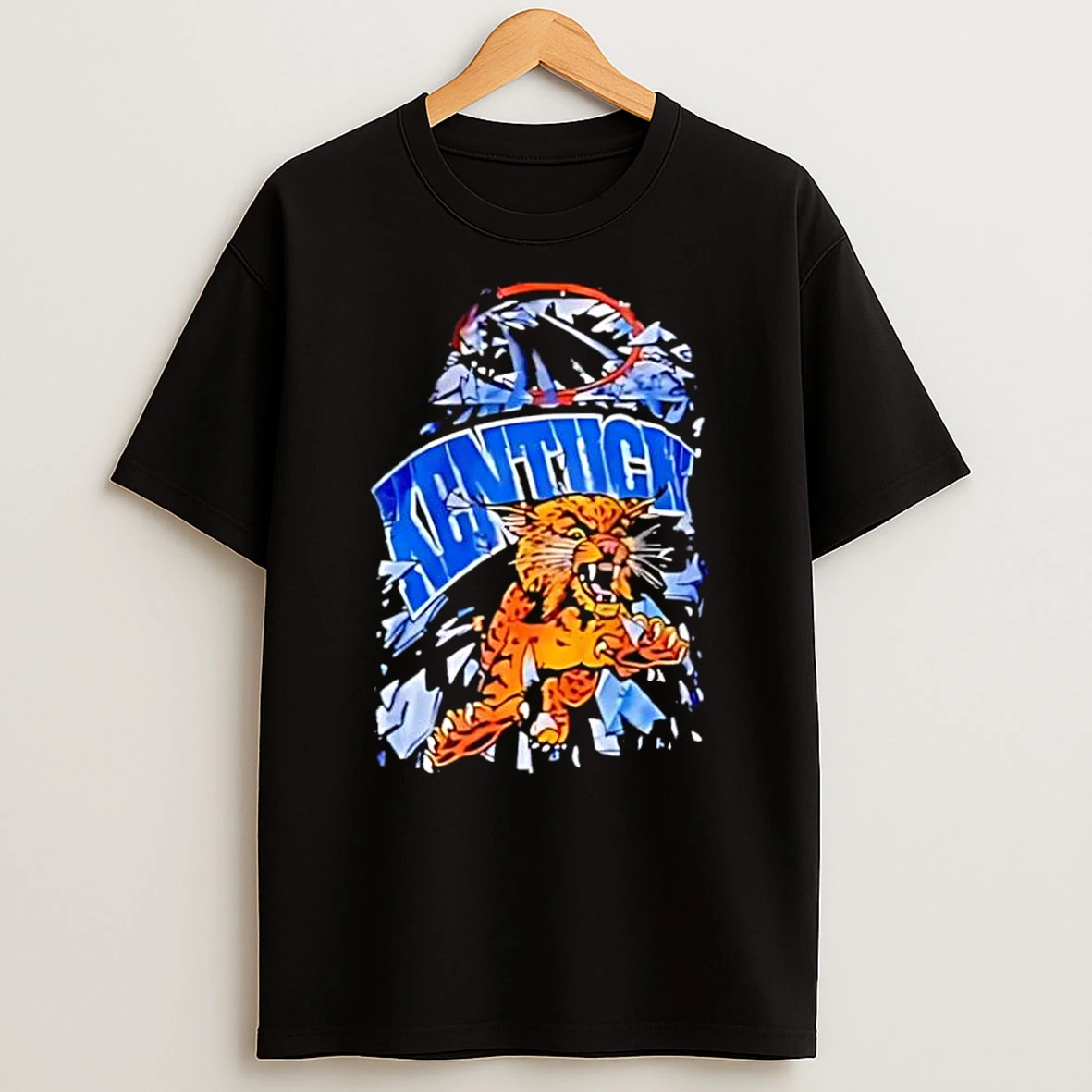 Kentucky Wildcats Basketball Slam Dunk Mascot Breakout Shirts
