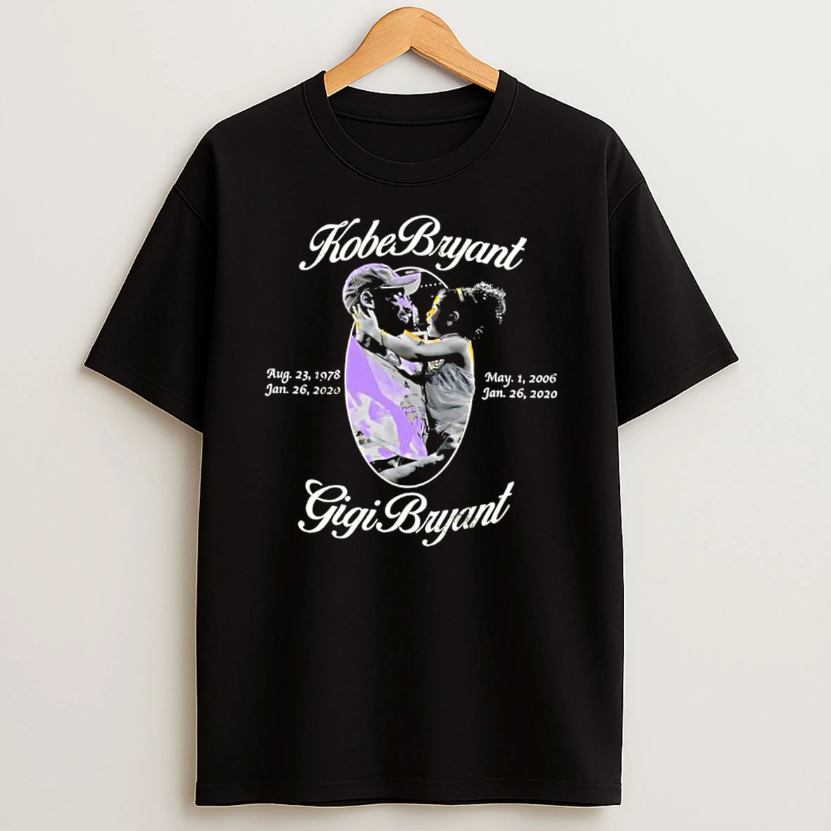 Kobe Bryant Gigi Bryant Memorial Tribute Dates Shirts