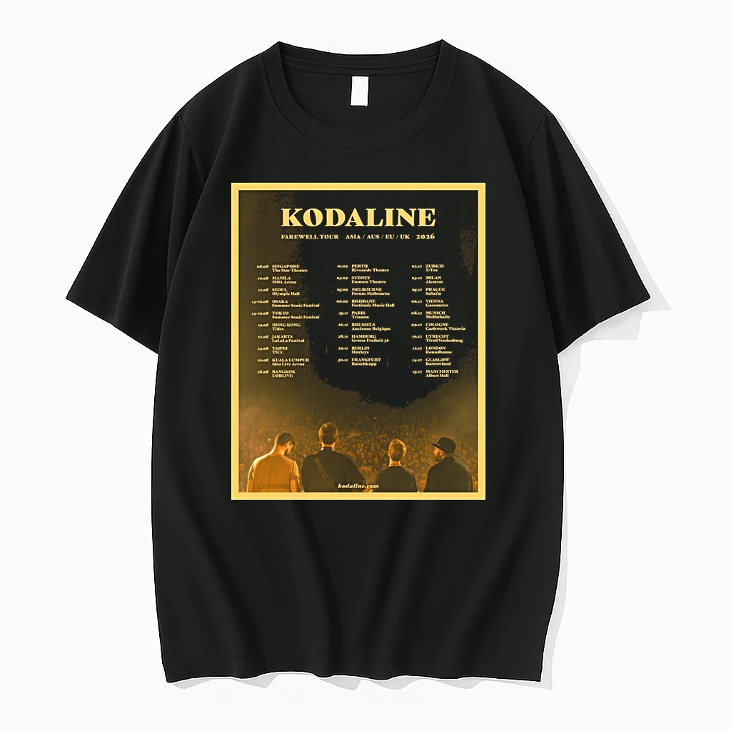 Kodaline Farewell Tour Scheduled For 2026 Asia Australia Europe And Uk Shirts
