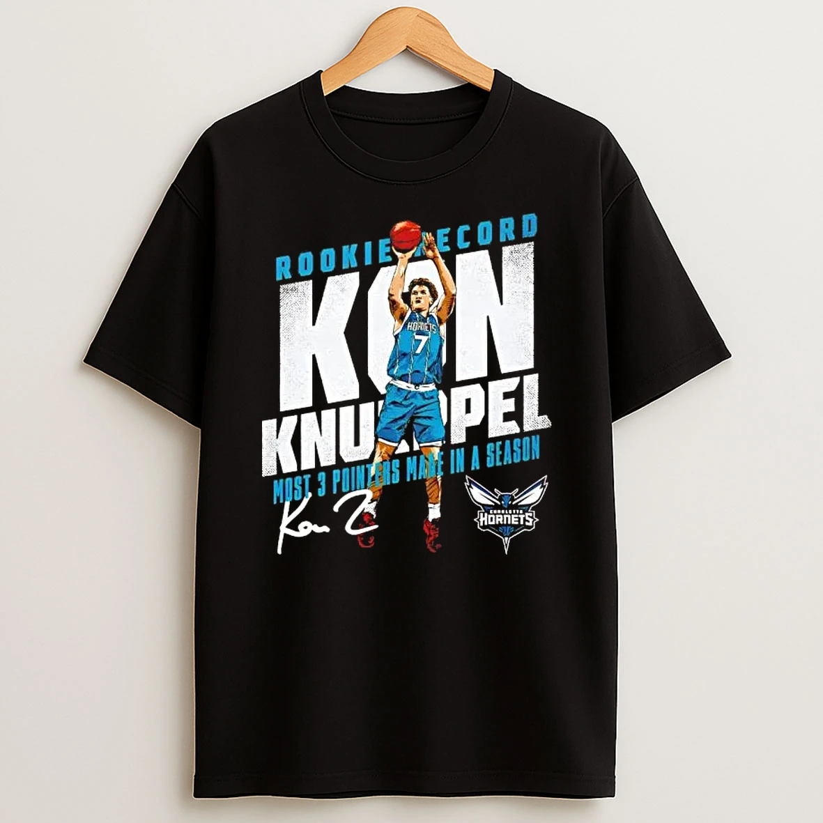 Kon Knueppel Charlotte Hornets Rookie Record Signature Shirts