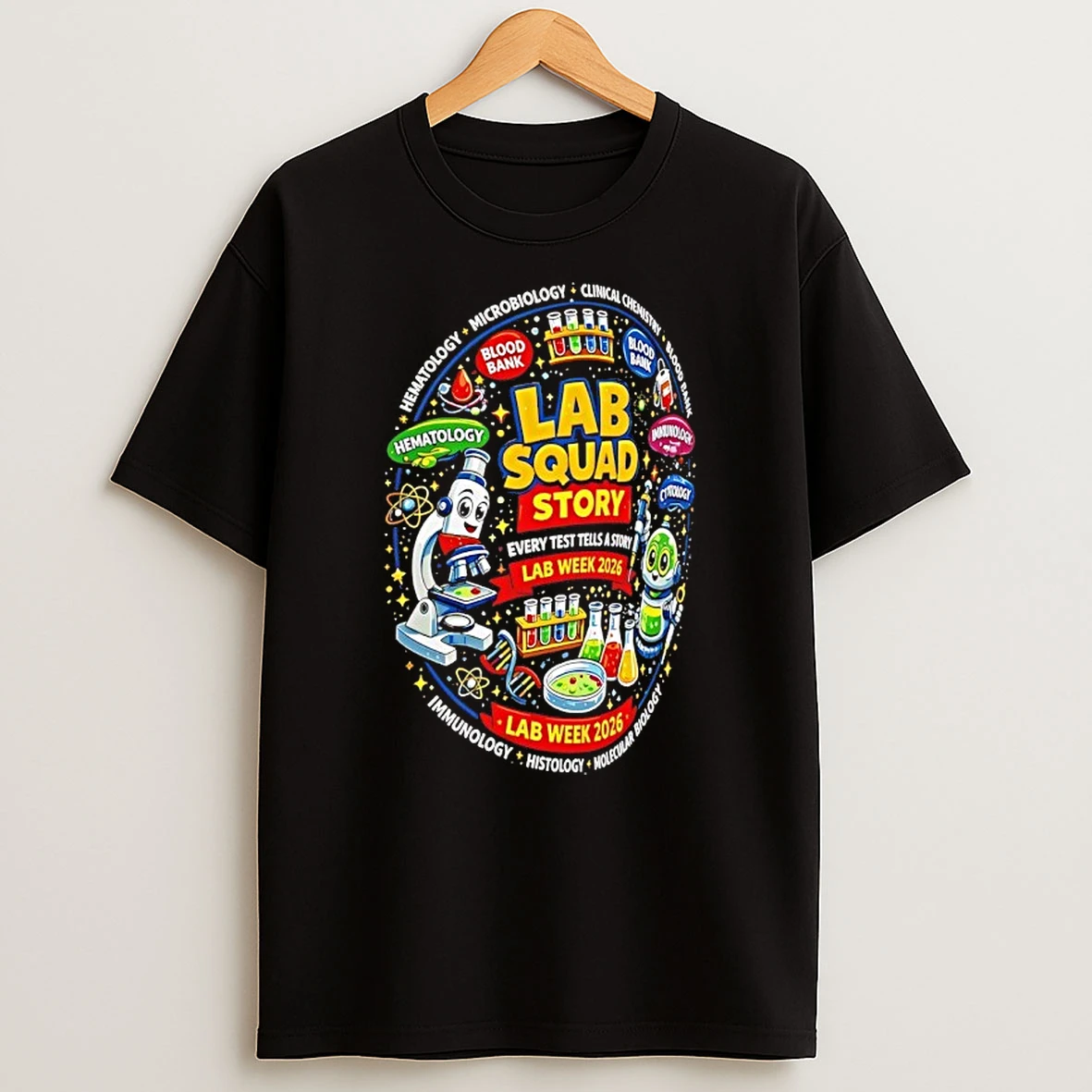 Lab Squad Story Lab Week 2026 Cartoon Shirts