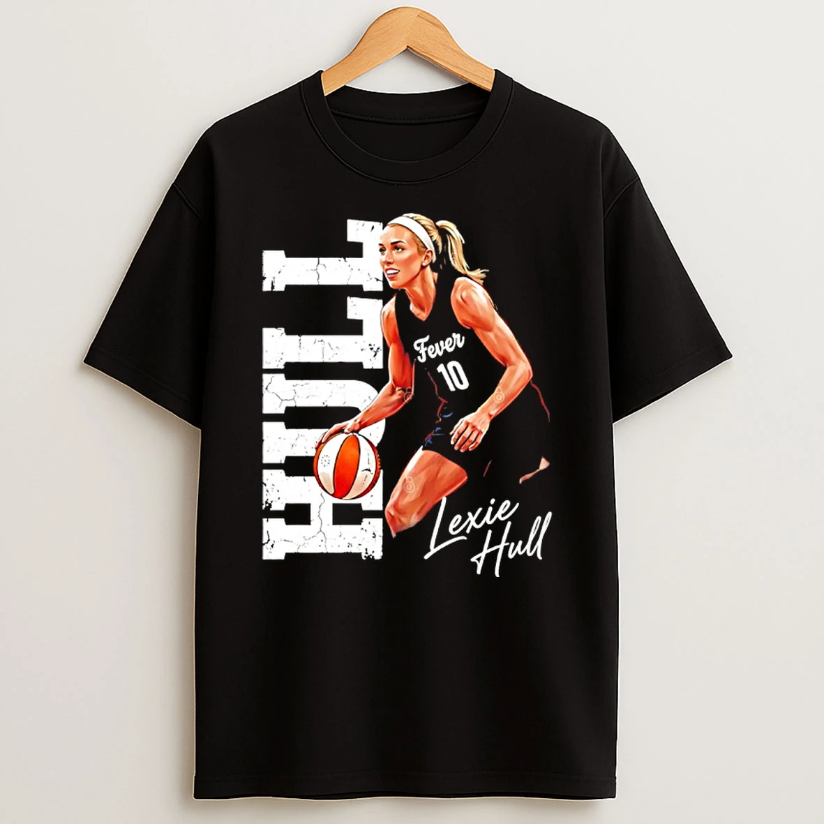 Lexie Hull Indiana Fever Name And Number Signature Cartoon Shirts
