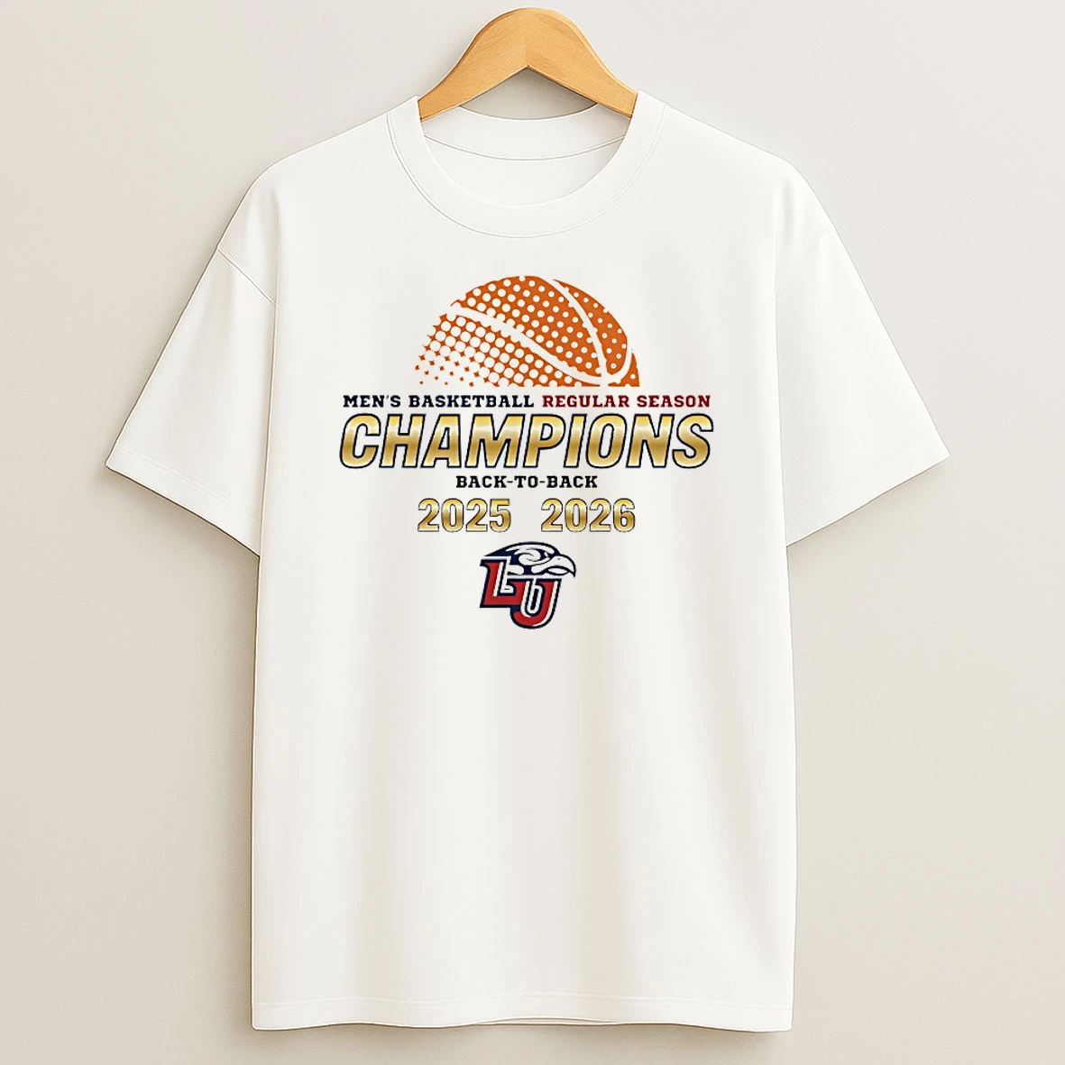 Liberty Flames Mens Basketball Regular Seasons Champions Back To Back 2025 2026 Shirts