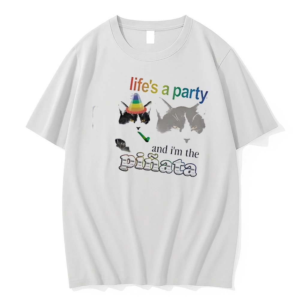 Lifes A Party And Im The Pinata Cat Shirts