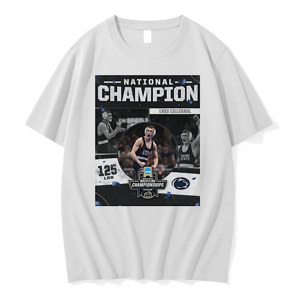 Lightnin Luke 2026 Ncaa Mens Wrestling National Champion 125 Lbs Penn State Shirts