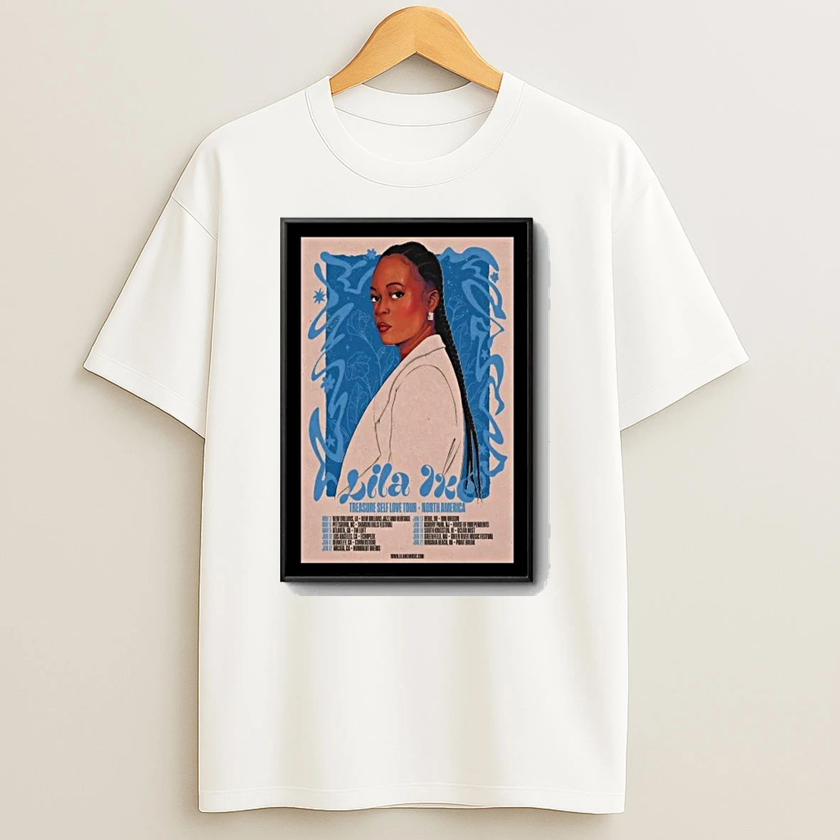 Lila Ike Treasure Self Love Tour Concert Shirts