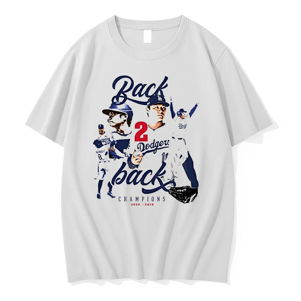 Los Angeles Dodgers Baseball World Series Champions Tribute Back 2 Back Shirts