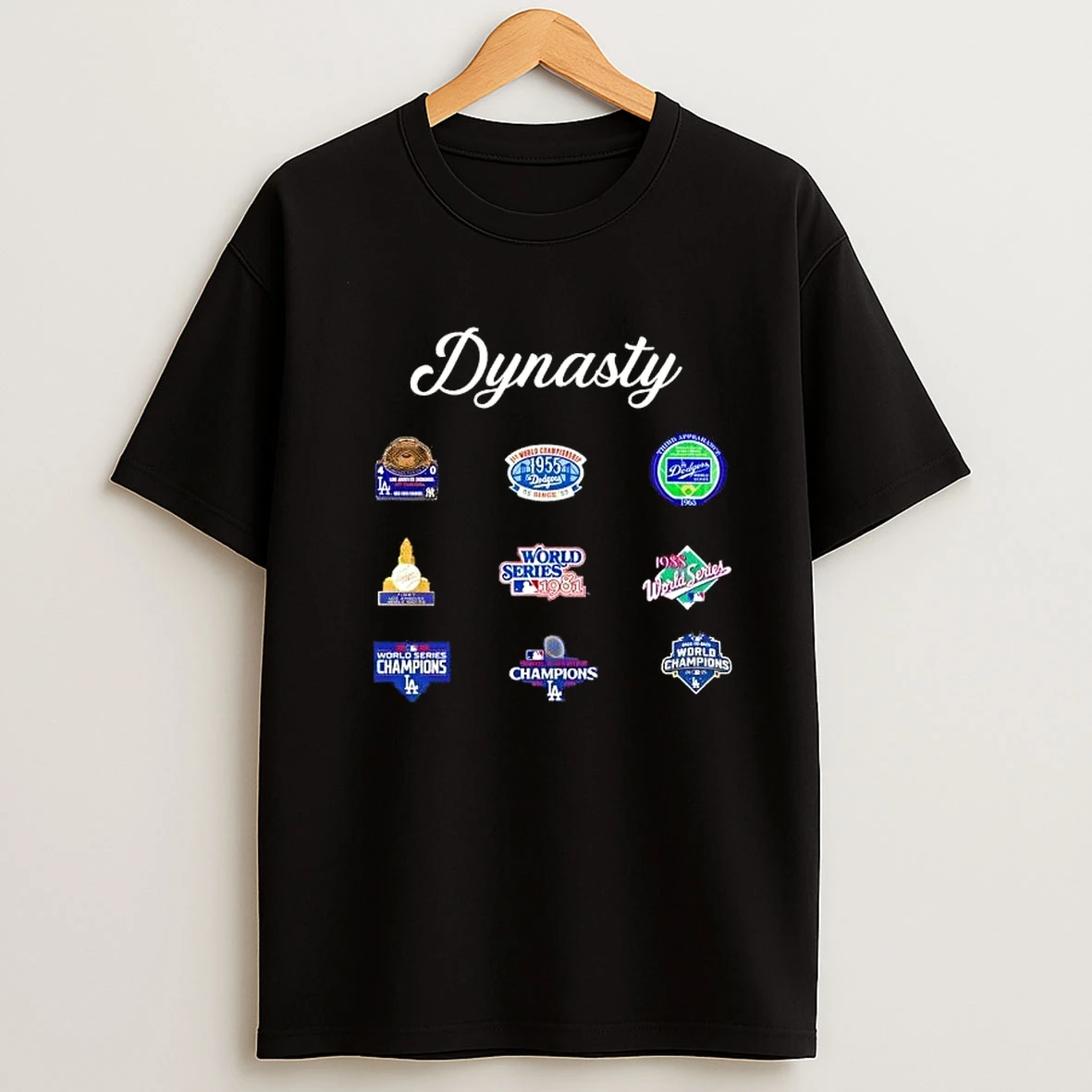 Los Angeles Dodgers Dynasty 9 World Series Titles Shirts
