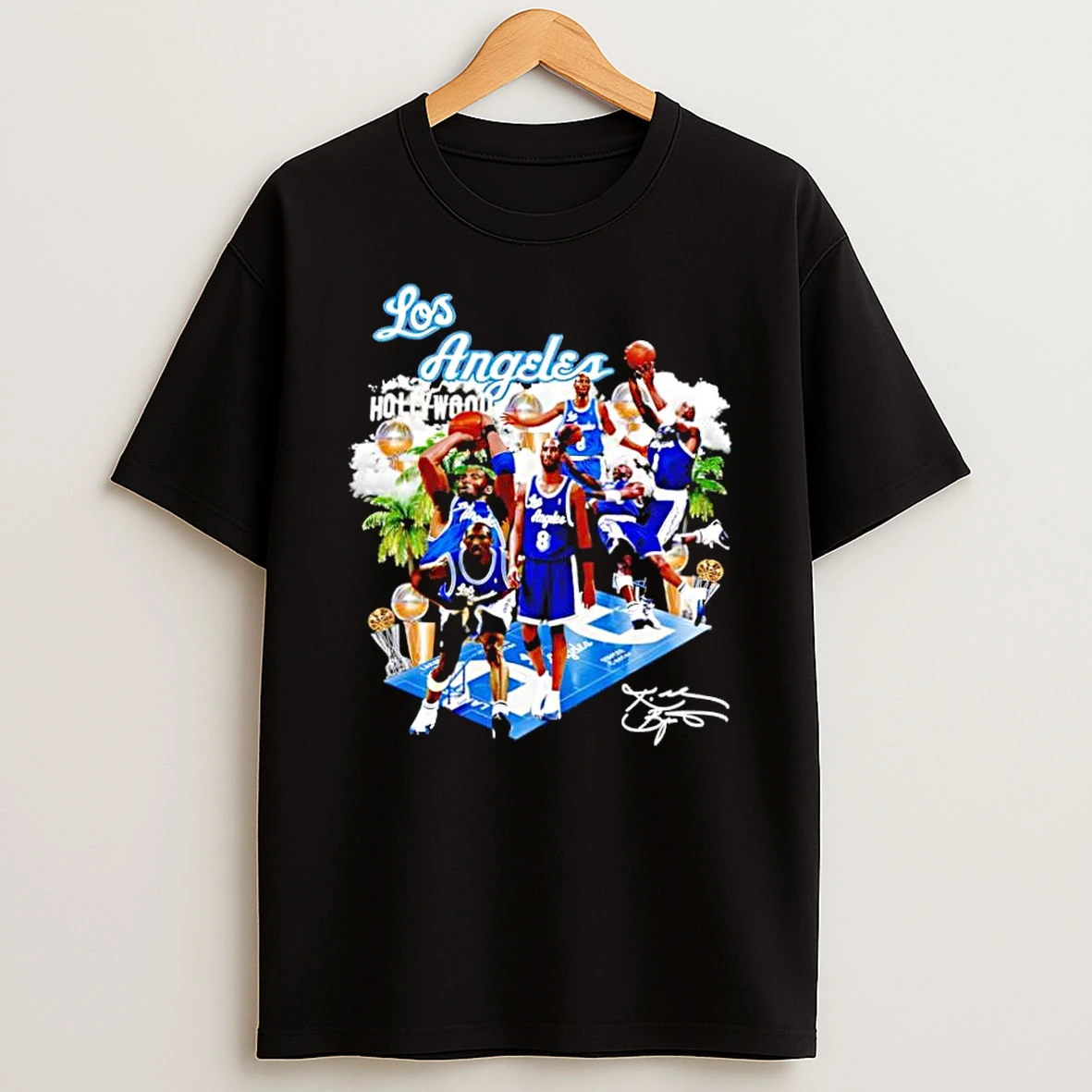 Los Angeles Hollywood Kobe Bryant Number 8 Signature Shirts