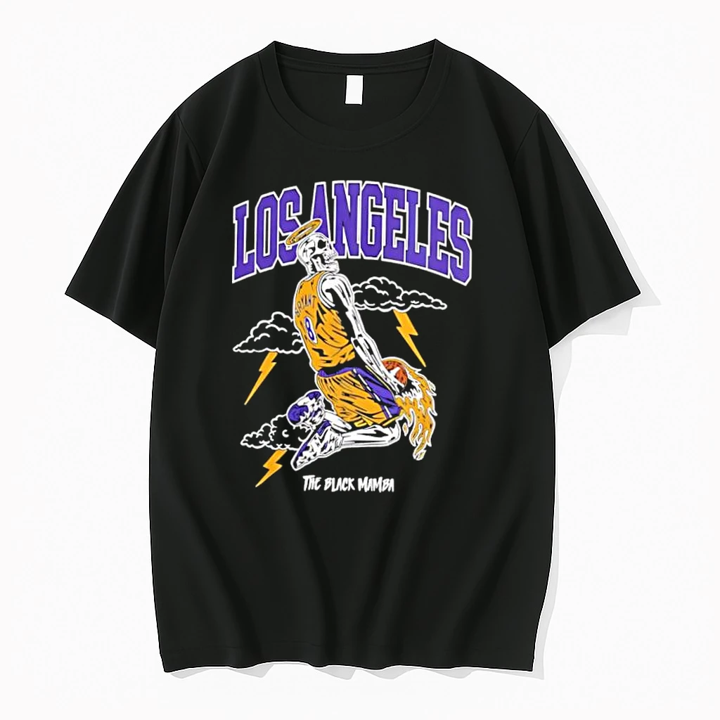 Los Angeles Kobe Bryant 8 Skeleton Halo Black Mamba Shirts