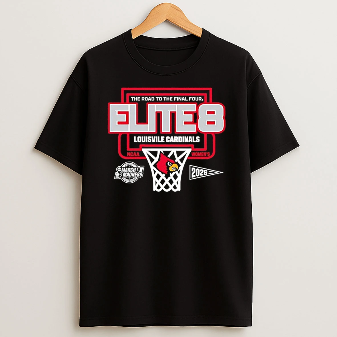 Louisville Cardinals 2026 Ncaa Womens Basketball The Road To The Final Four March Madness Shirts