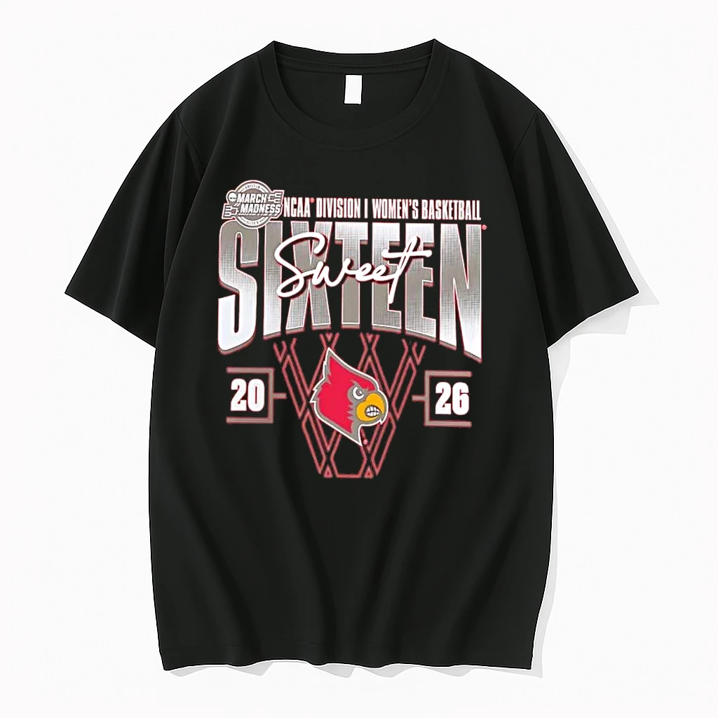 Louisville Cardinals Womens Basketball 2026 March Madness Sweet 16 Shirts