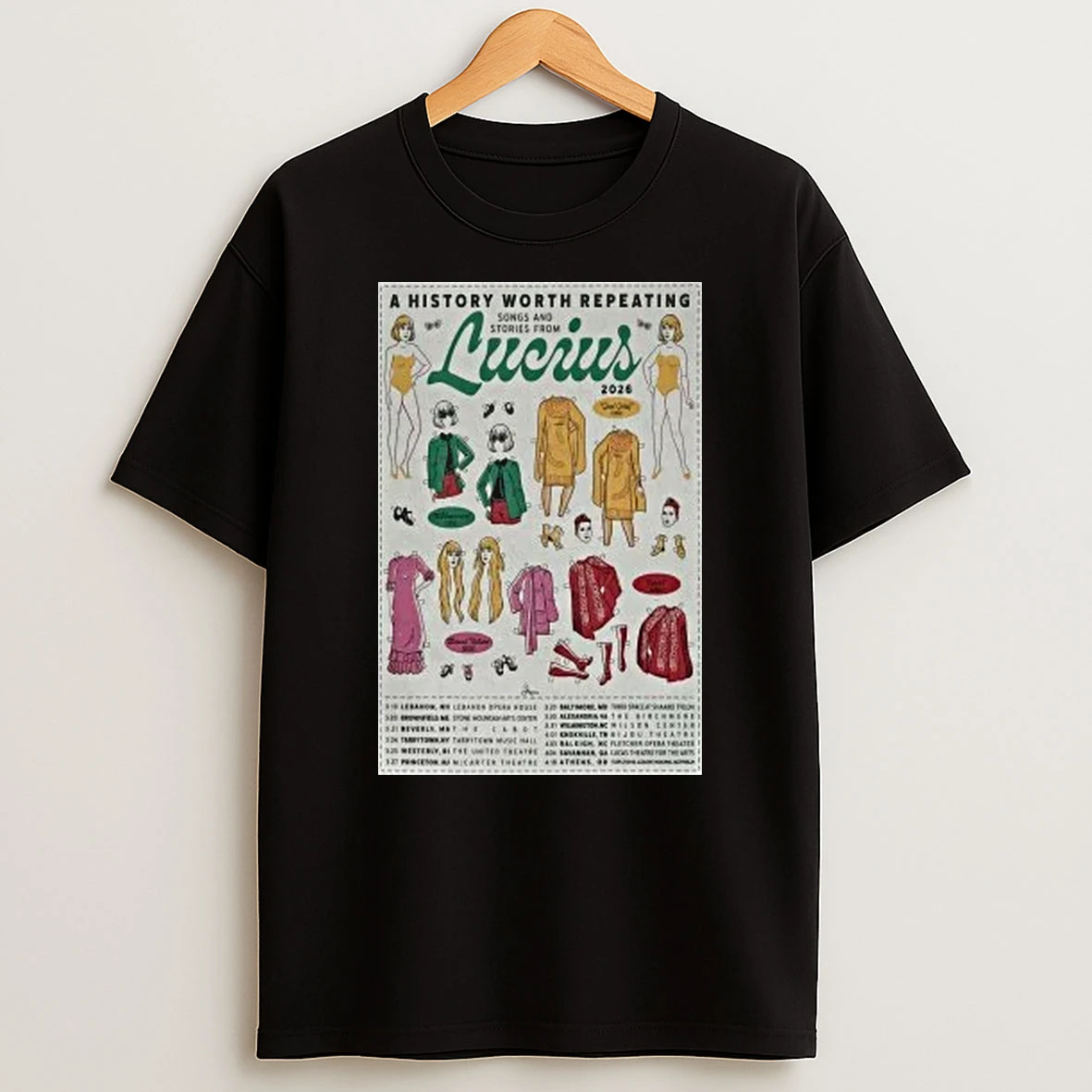 Lucius Tour 2026 A History Worth Repeating Tour Shirts
