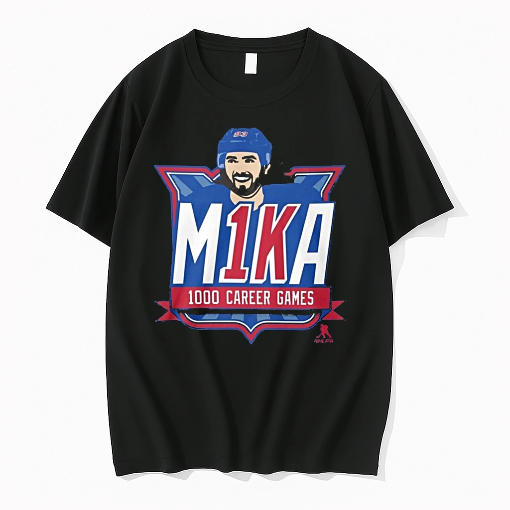 M1ka Mika Zibanejad 1000 Career Games New York Rangers Nhl Hockey Fan Graphic Shirts