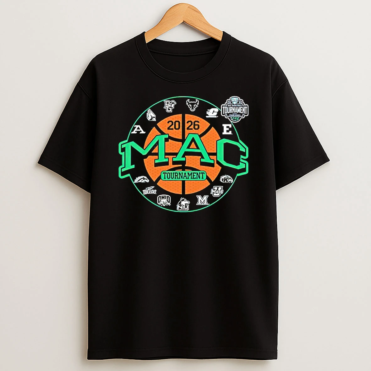 Mac 2026 Basketball Tournament Champion Logo Teams Shirts
