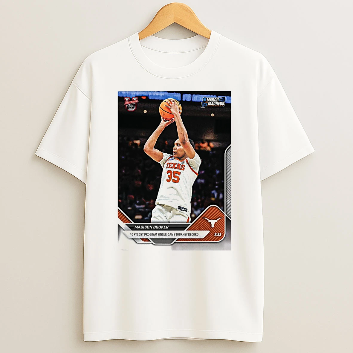 Madison Booker 40pts Set Program Single Game Tourney Record 2025 26 Bowman U Now Basketball Card Shirts