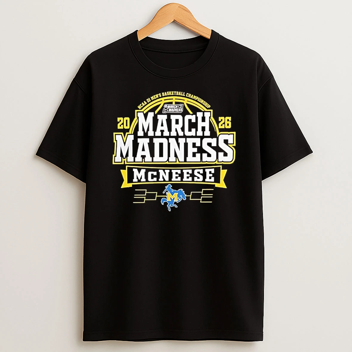 Mcneese State Cowboys 2026 Ncaa Mens Basketball Championship March Madness Bound Tee Shirts