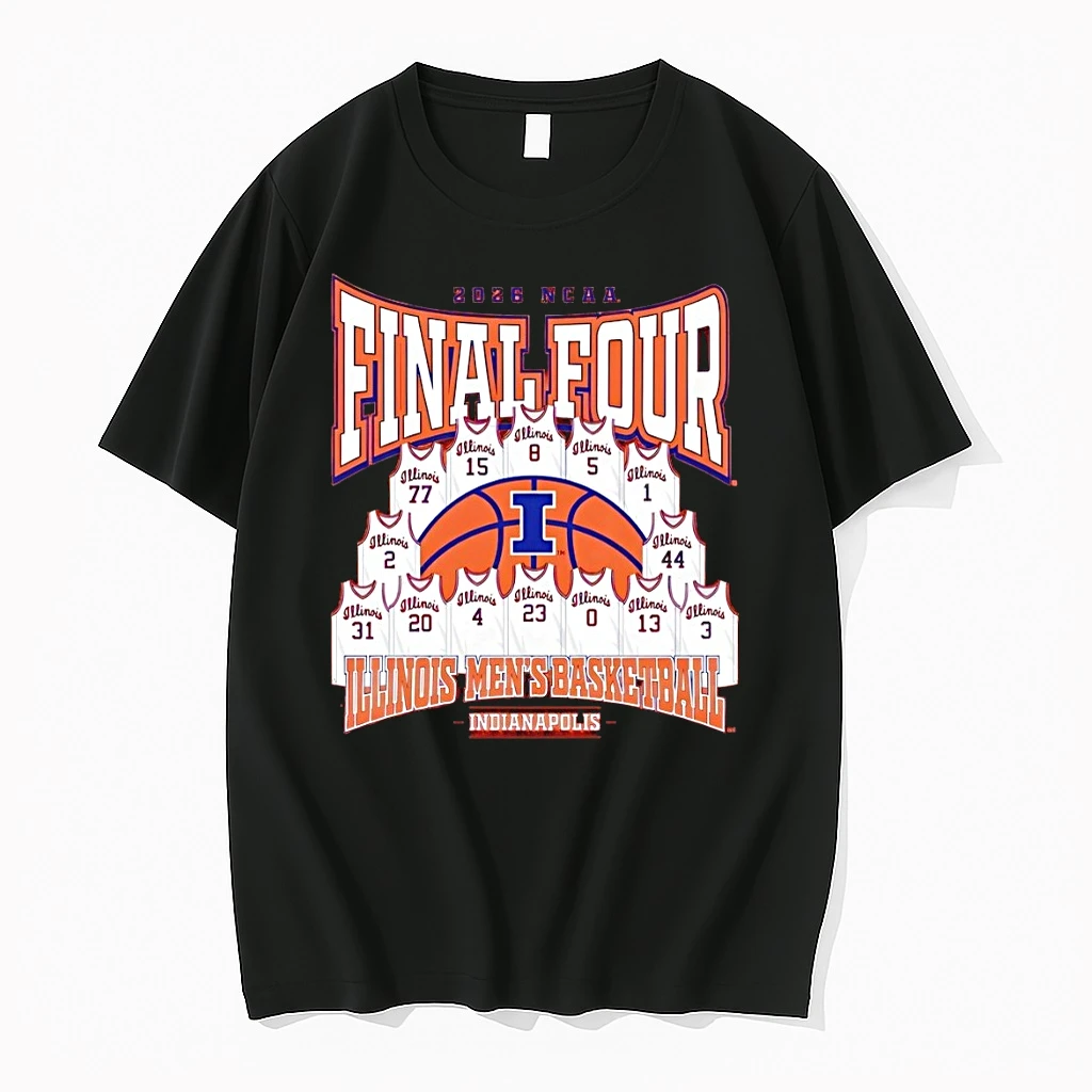 Mens Illinois Fighting Illini 2026 Ncaa Mens Basketball Tournament March Madness Final Four Shirts
