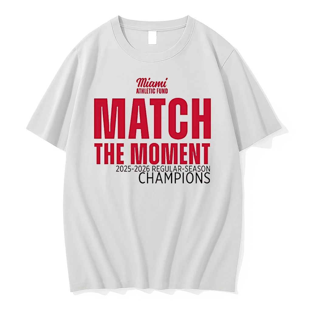 Miami Athletic Fund Match The Moment 2025 26 Regular Season Champions Shirts