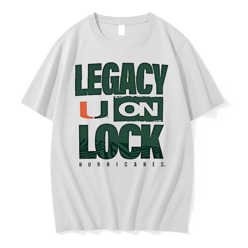 Miami Hurricanes Legacy On Lock Shirts