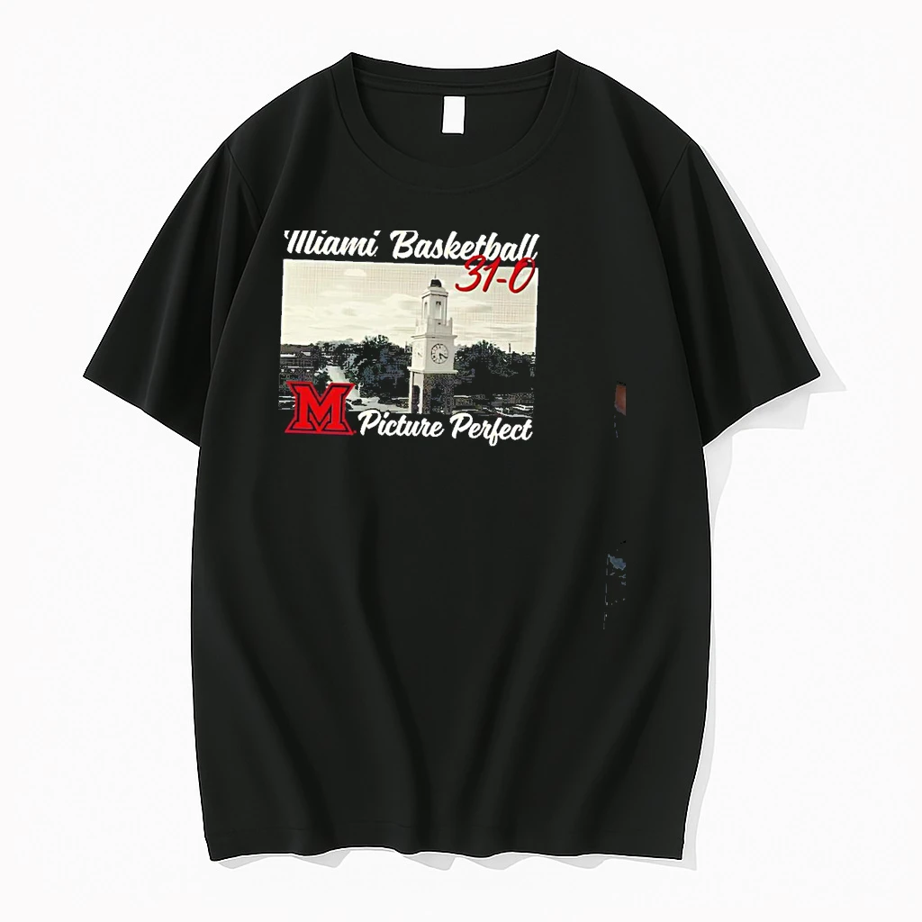 Miami Redhawks 2026 Mens Basketball 31 0 Picture Perfect Shirts