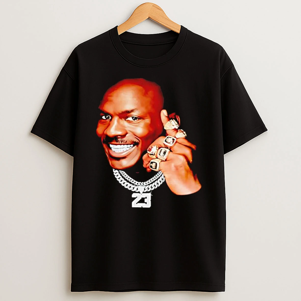 Michael Jordan Jumpman 23 Diamond Chain Champion Rings Shirts