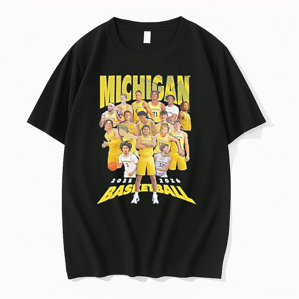 Michigan Mens Basketball All Team 2025 2026 Graphic Shirts