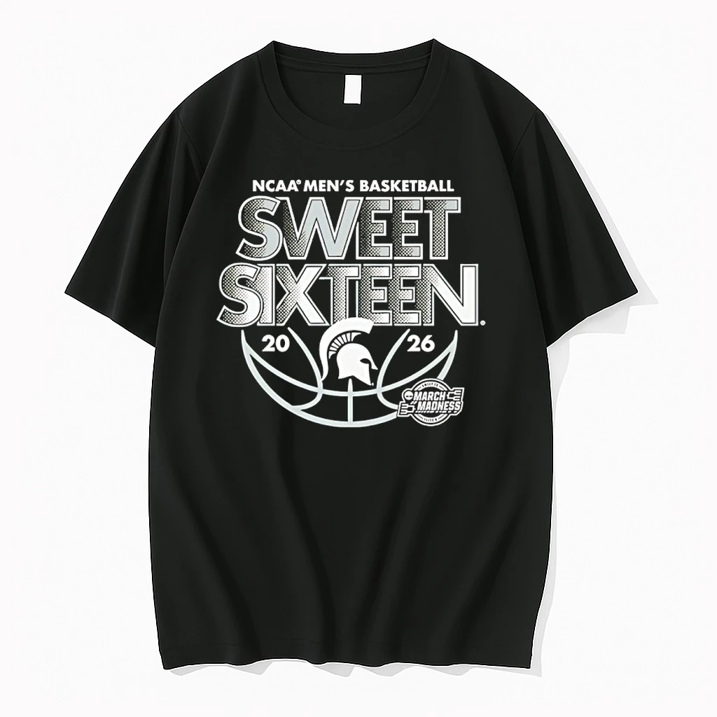 Michigan State Mens Basketball 2026 Ncaa March Madness Sweet Sixteen Shirts