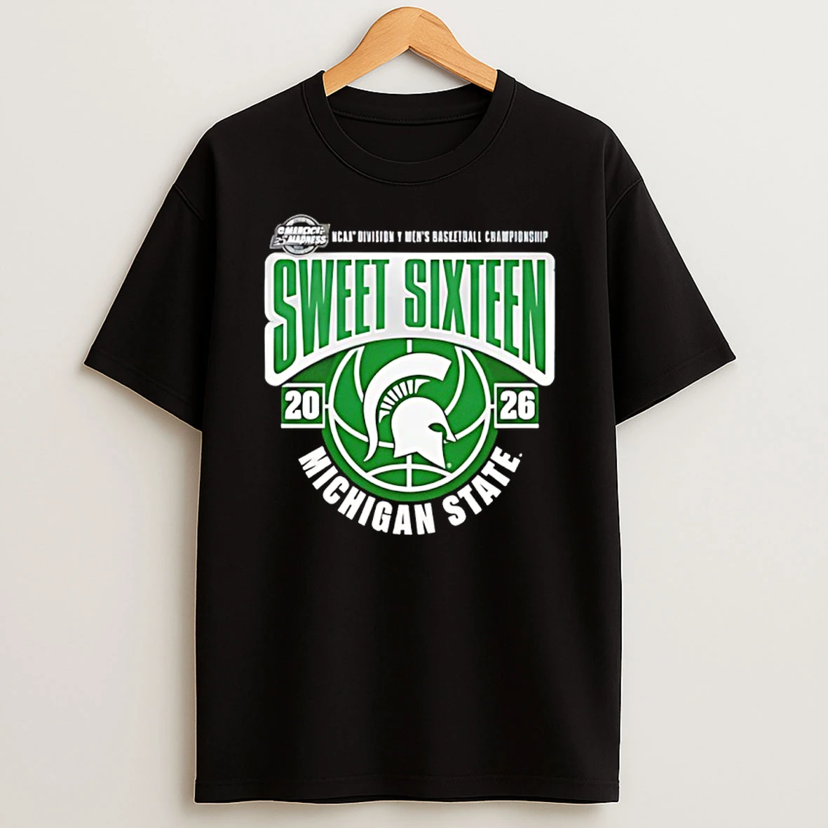 Michigan State Spartans Mens Basketball 2026 Ncaa March Madness Sweet 16 Shirts