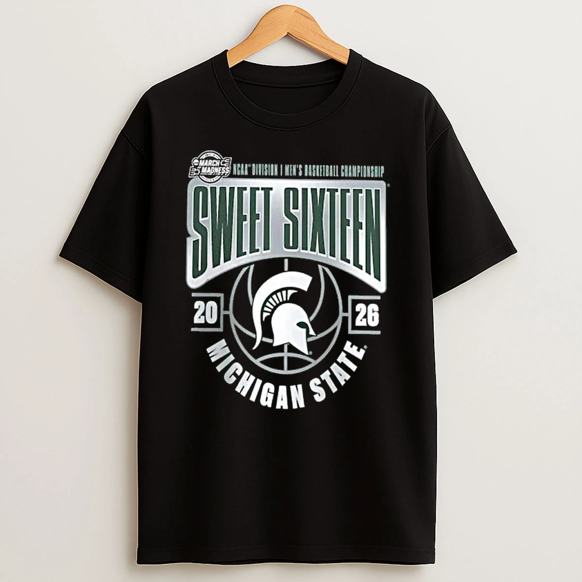 Michigan State Spartans Sweet 16 Ncaa Di Mens Basketball Tournament March Madness 2026 Shirts