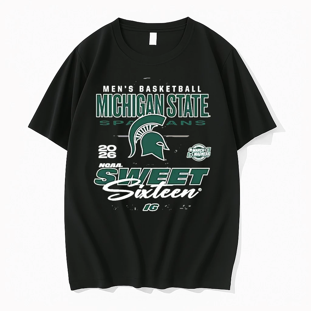 Michigan State Spartans Tom Izzo 2026 Ncaa March Madness Sweet 16 17th Time East Region Basketball Shirts