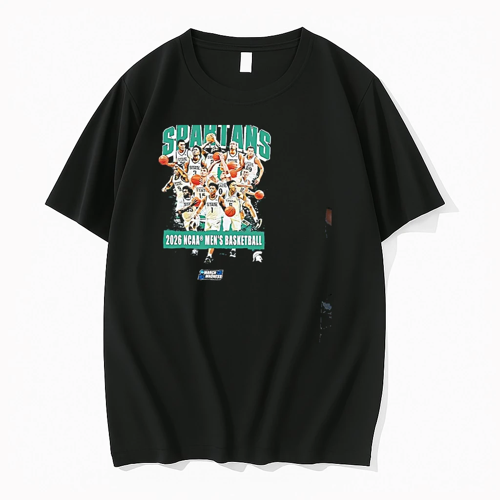 Michigan State University Spartans 2026 Ncaa March Madness Mens Basketball Team Shirts
