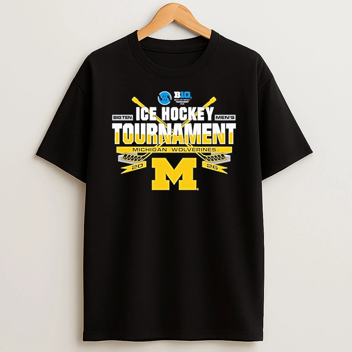 Michigan Wolverines 2026 Big Ten Hockey Championship Participant Shirts
