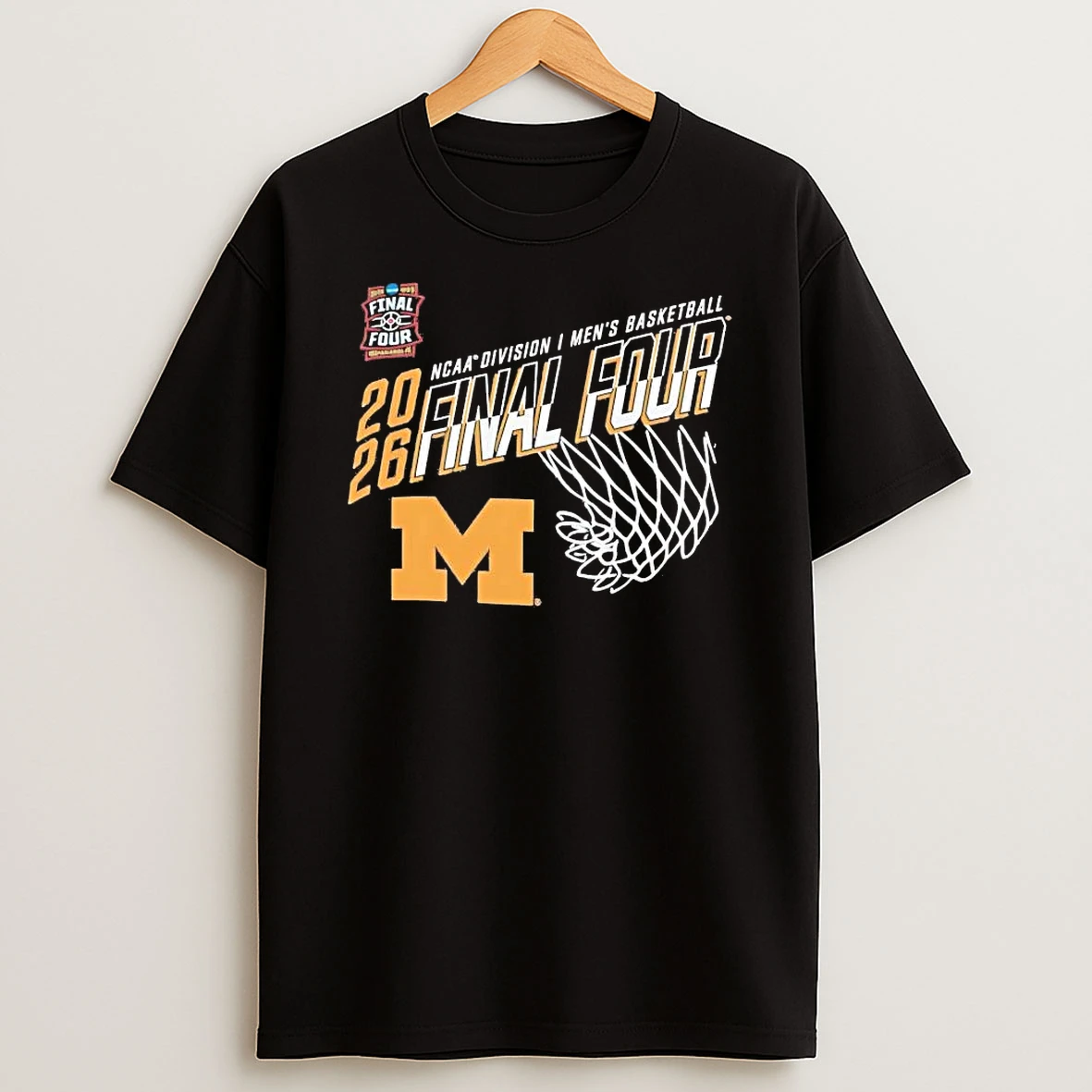 Michigan Wolverines 2026 March Madness Final Four Mens Basketball Tee Shirts