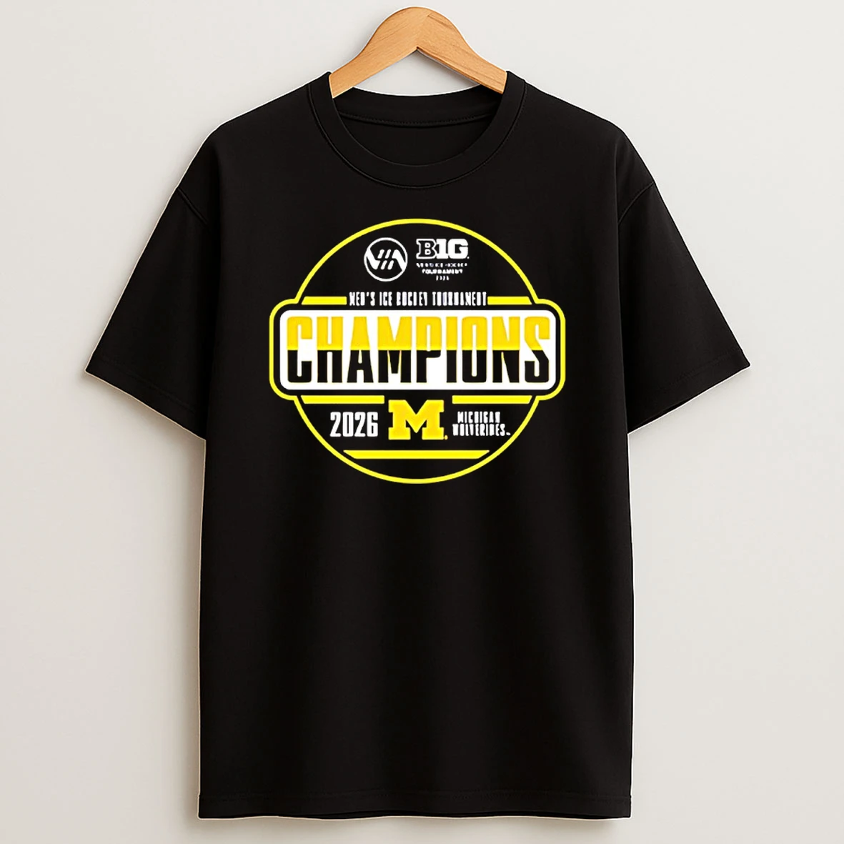 Michigan Wolverines 2026 Mens Ice Hockey Champions Shirts