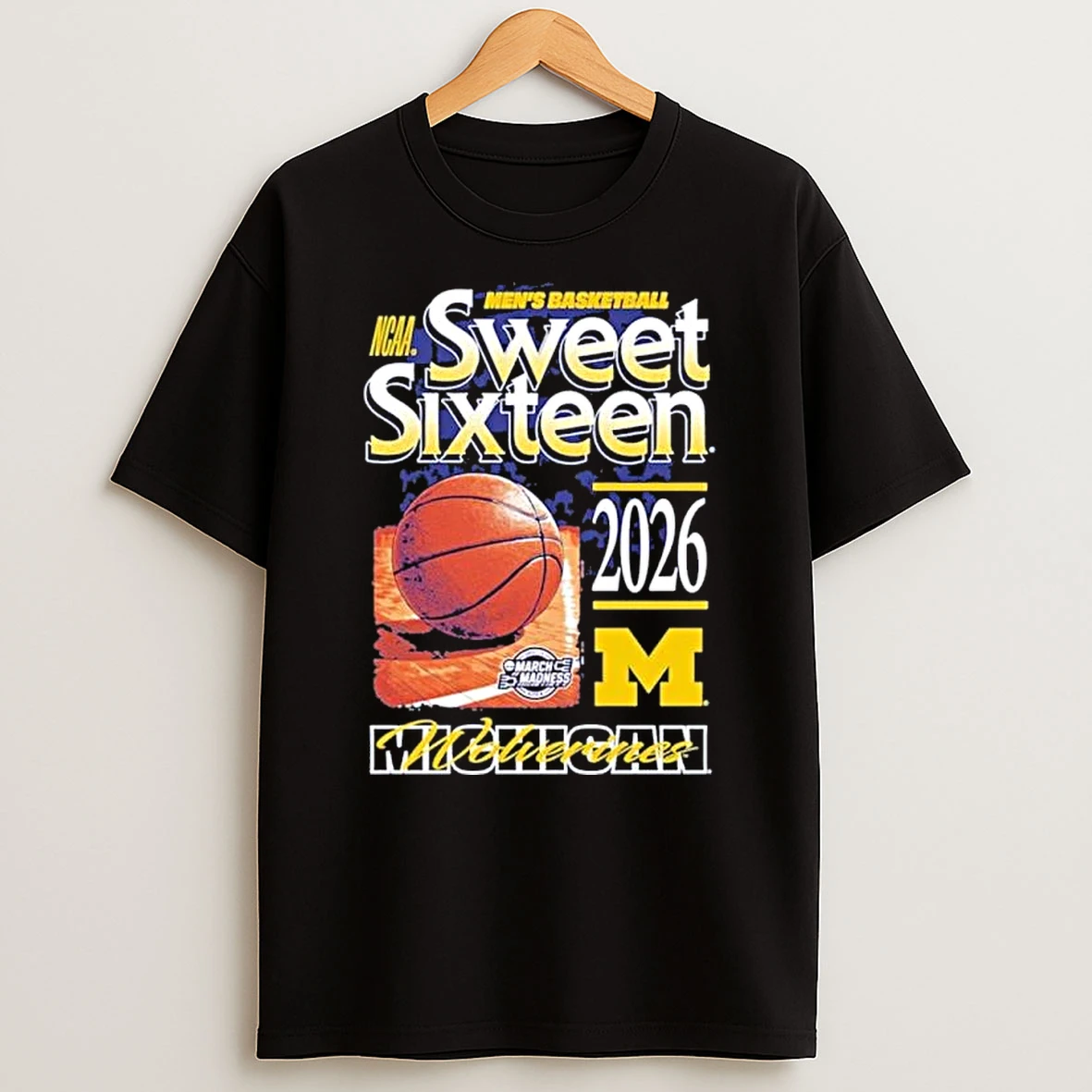 Michigan Wolverines 2026 Ncaa March Madness Sweet 16 Bound Shirts