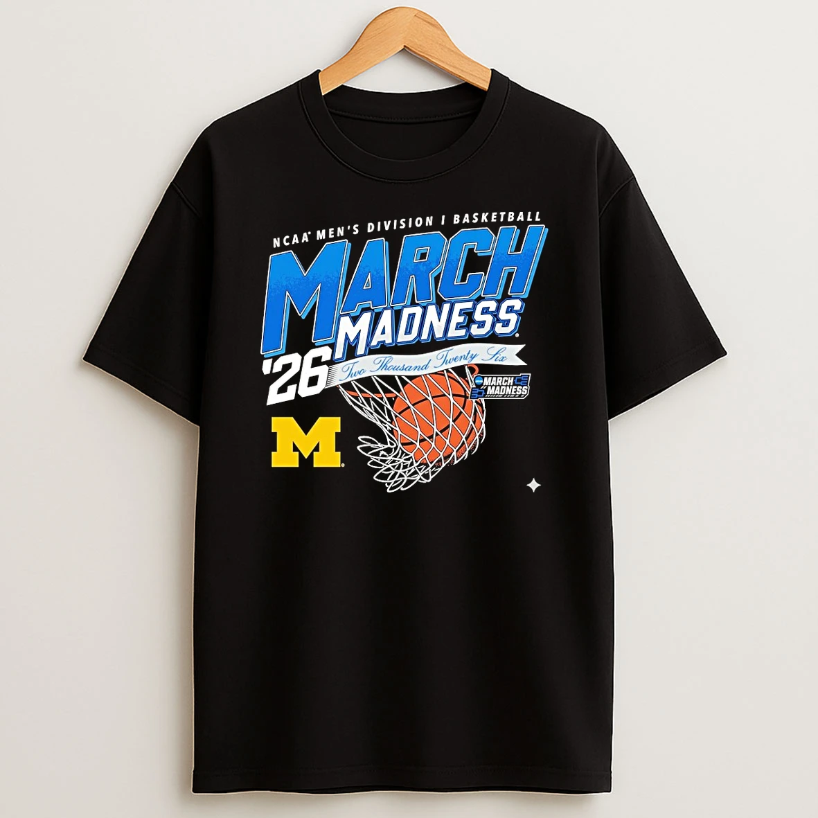 Michigan Wolverines 2026 Ncaa Mens Division I Basketball March Madness Participant Shirts
