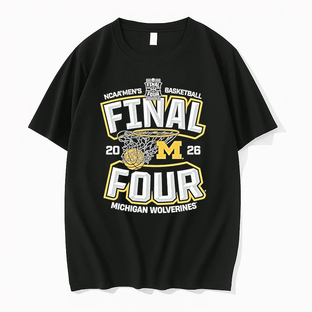 Michigan Wolverines Mens Basketball 2026 Final Four Ncaa March Madness Tee Shirts