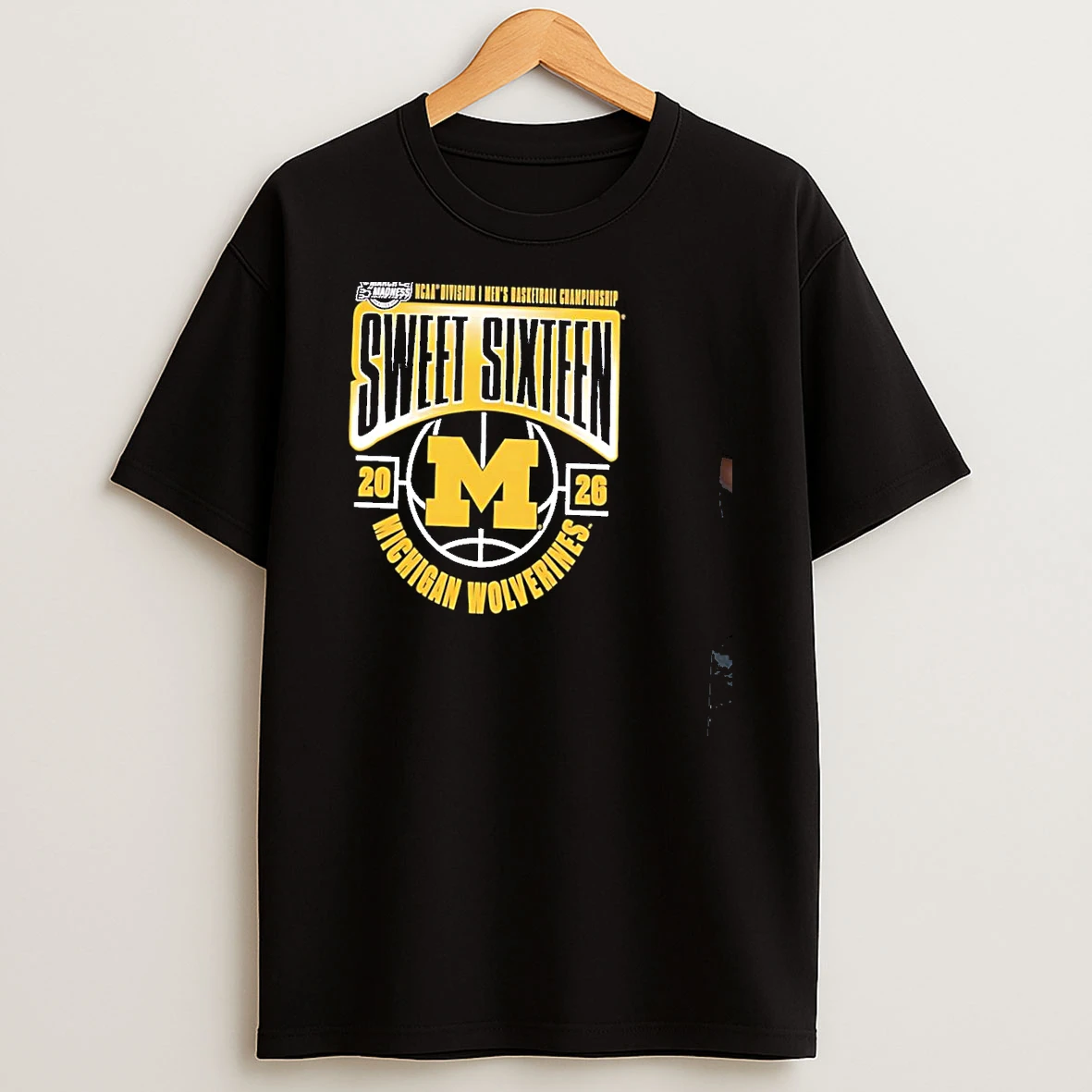 Michigan Wolverines Mens Basketball 2026 Ncaa March Madness Logo Shirts