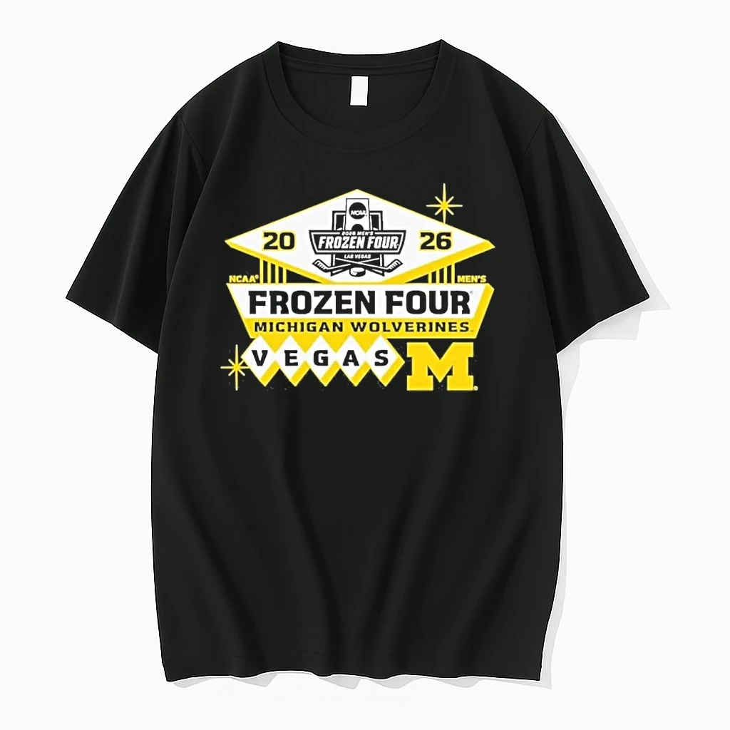 Michigan Wolverines Mens Hockey Frozen Four 2026 Shirts