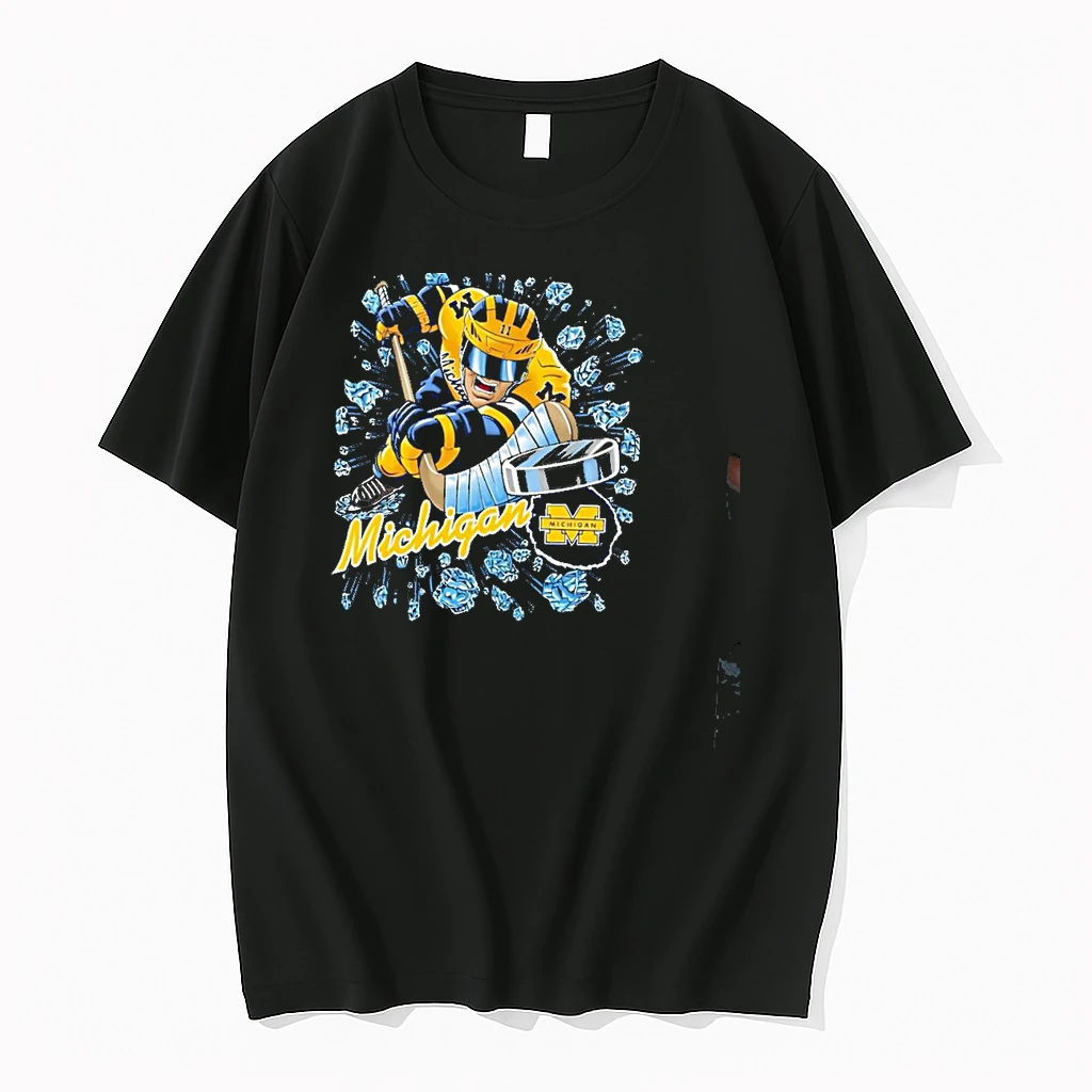 Michigan Wolverines Mens Ice Hockey Team Graphic Shirts