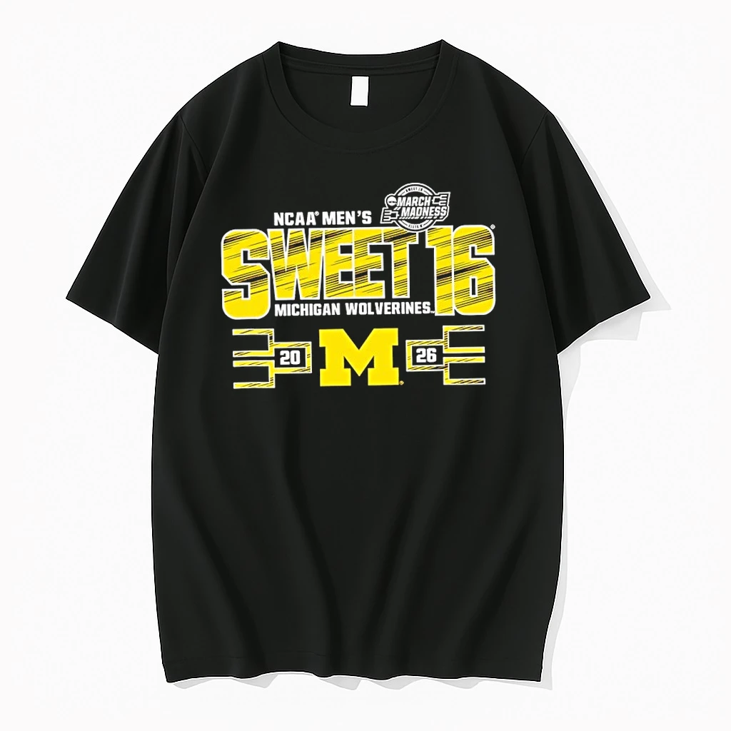 Michigan Wolverines Sweet 16 2026 Mens March Madness Shirts