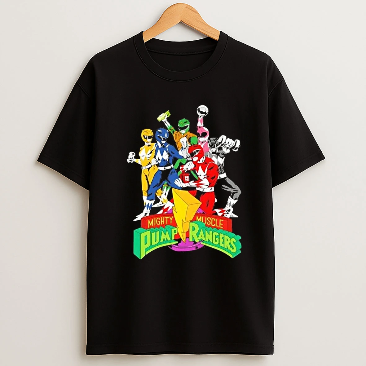 Mighty Muscle Pump Rangers Shirts