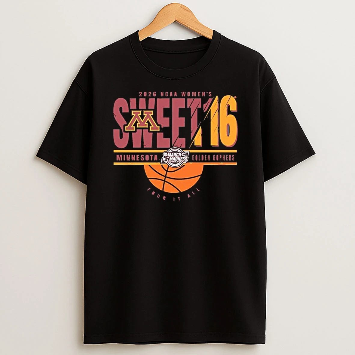 Minnesota Golden Gophers Sweet 16 2026 Womens March Madness Shirts