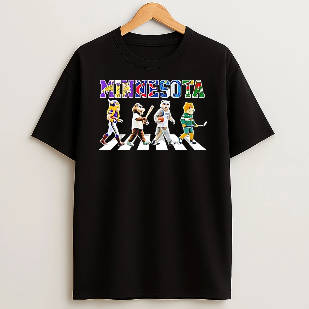 Minnesota Sports Team Mascots Abbey Road Shirts