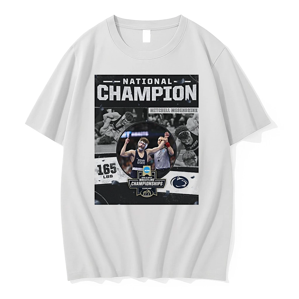 Mitchell Mesenbrink 2026 Ncaa Mens Wrestling National Champion 165 Lbs Penn State Shirts